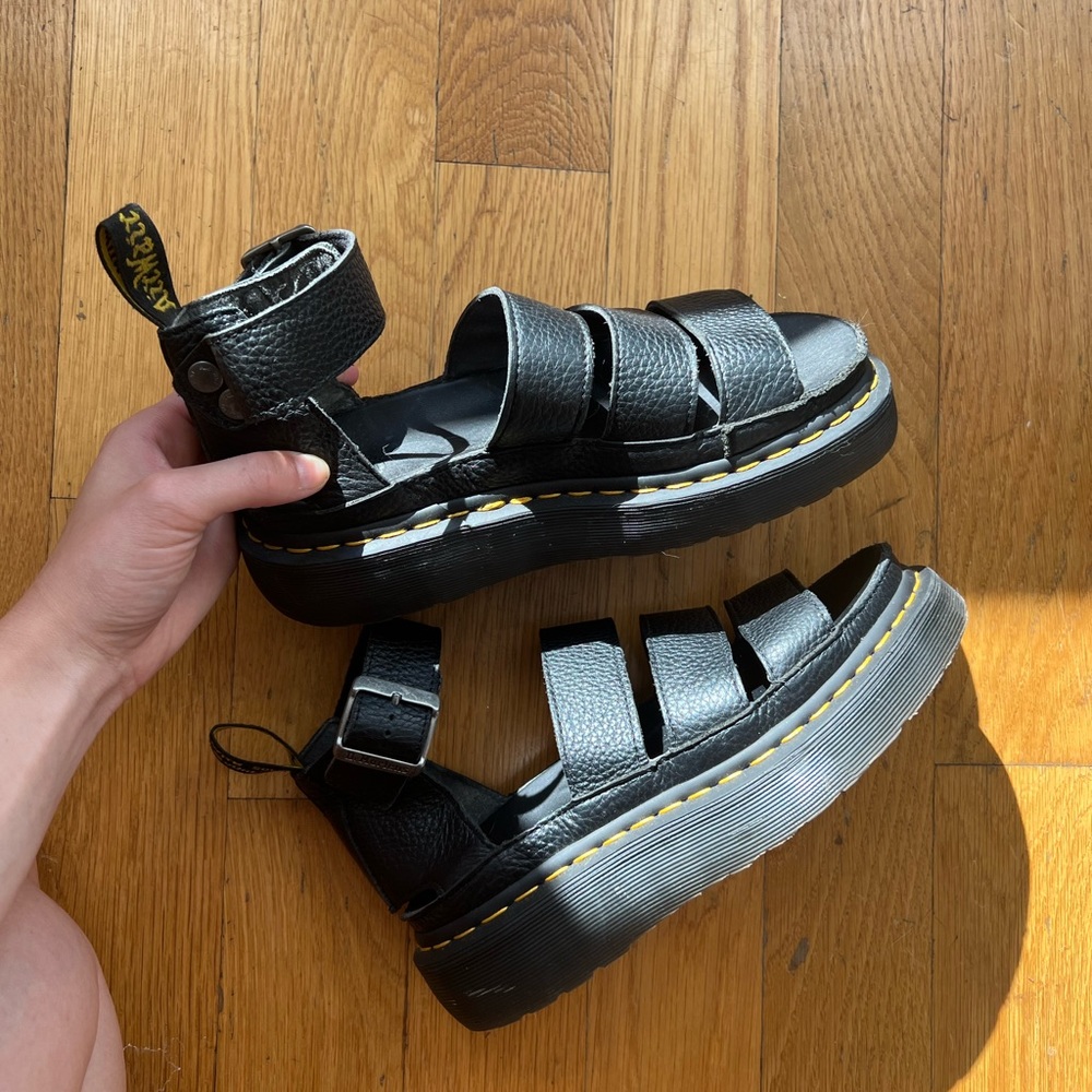 Dr Martens Clarissa II quad chunky sandals in black